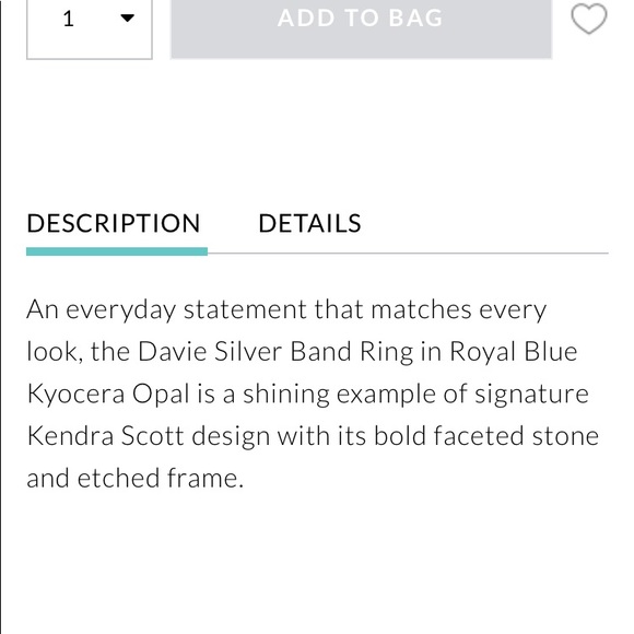 Davie Silver Band Ring In Royal Blue Kyocera Opal - Picture 8 of 9